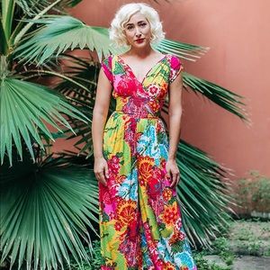 Trashy Diva Psychedelic Dragons Hepburn jumpsuit